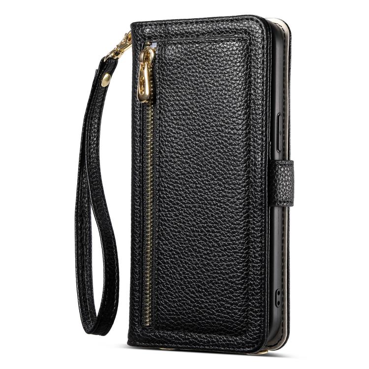 For Samsung Galaxy S26+ 5G ESEBLE E11 Colorful Litchi Pattern Zipper Wallet Leather Phone Case