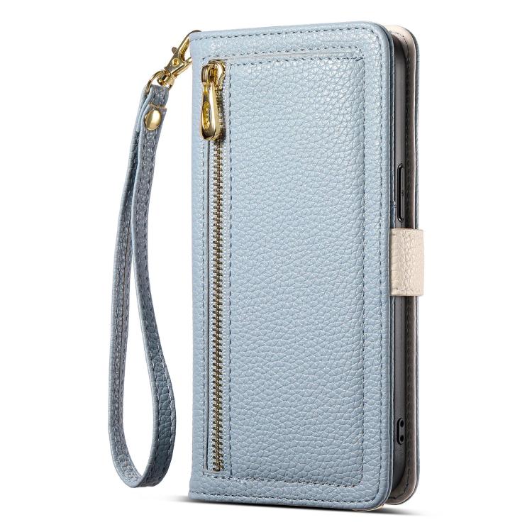 For Samsung Galaxy S26+ 5G ESEBLE E11 Colorful Litchi Pattern Zipper Wallet Leather Phone Case
