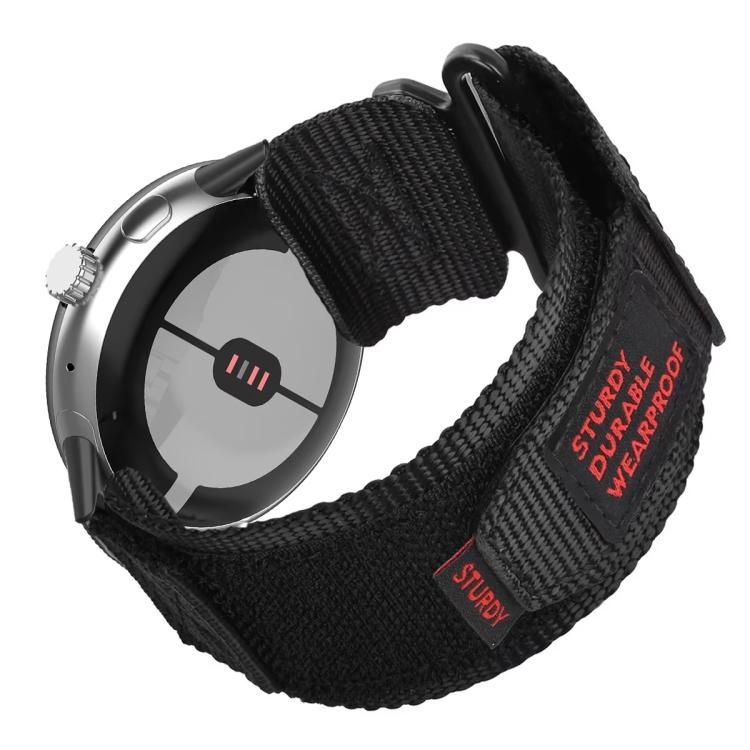 For Google Pixel Watch 4 / 3 45mm xDfind Quick Release Nylon Hook And Loop Fastener Buckle Watch Band