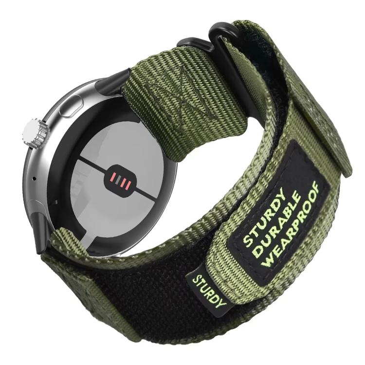 For Google Pixel Watch 4 / 3 45mm xDfind Quick Release Nylon Hook And Loop Fastener Buckle Watch Band