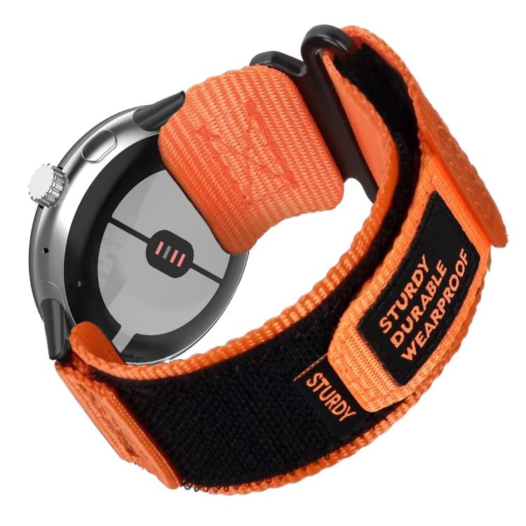 For Google Pixel Watch 4 / 3 45mm xDfind Quick Release Nylon Hook And Loop Fastener Buckle Watch Band