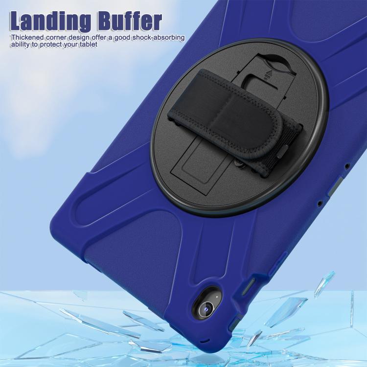 For Samsung Galaxy Tab S10 FE+ Rotatable Kickstand Grip Heavy Duty Hard Rugged Tablet Case