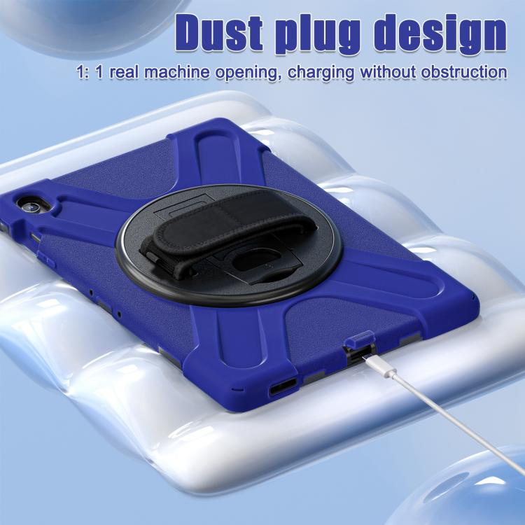 For Samsung Galaxy Tab S10 FE+ Rotatable Kickstand Grip Heavy Duty Hard Rugged Tablet Case