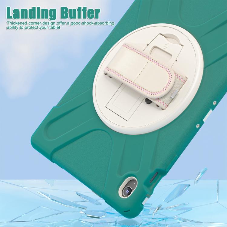 For Samsung Galaxy Tab S10 FE+ Rotatable Kickstand Grip Heavy Duty Hard Rugged Tablet Case