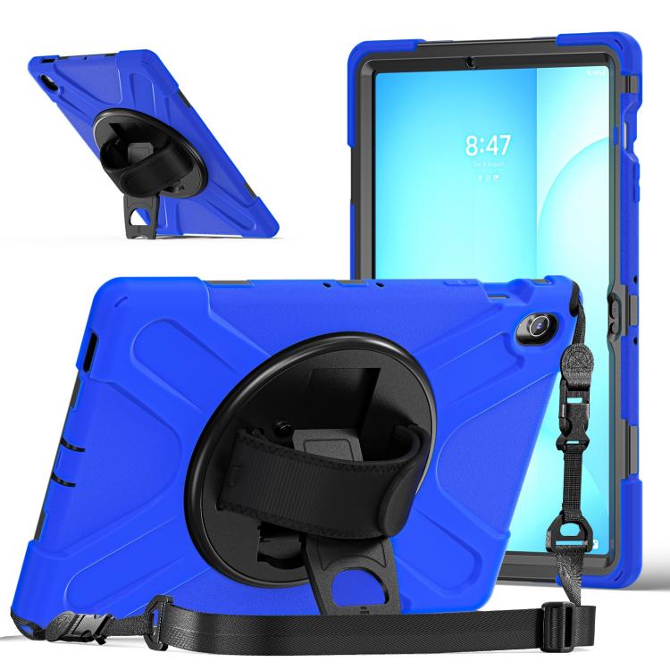 For Samsung Galaxy Tab S10 FE+ Rotatable Kickstand Grip Heavy Duty Hard Rugged Tablet Case