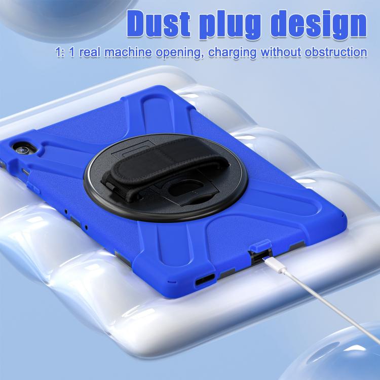 For Samsung Galaxy Tab S10 FE+ Rotatable Kickstand Grip Heavy Duty Hard Rugged Tablet Case