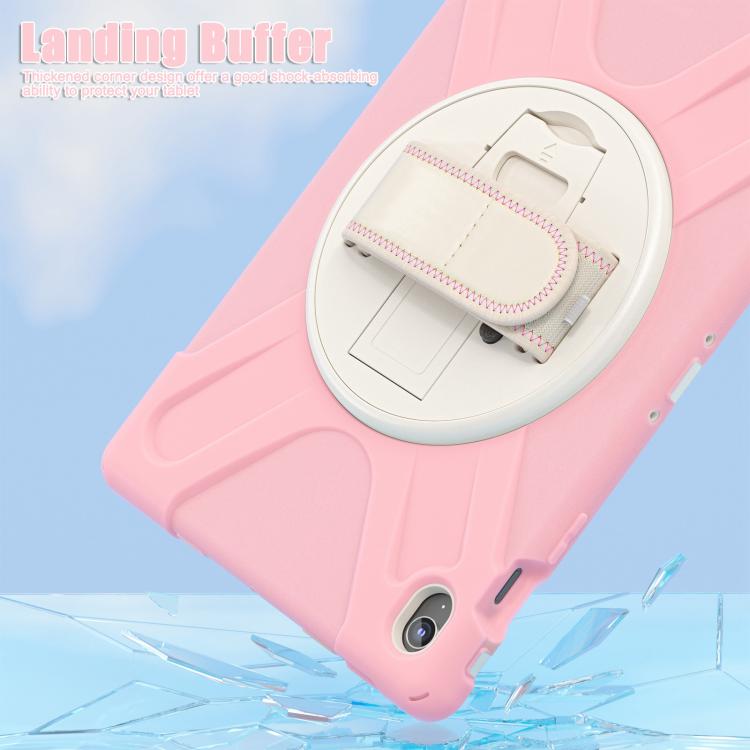 For Samsung Galaxy Tab S10 FE+ Rotatable Kickstand Grip Heavy Duty Hard Rugged Tablet Case