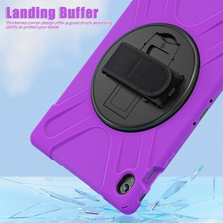 For Samsung Galaxy Tab S10 FE+ Rotatable Kickstand Grip Heavy Duty Hard Rugged Tablet Case