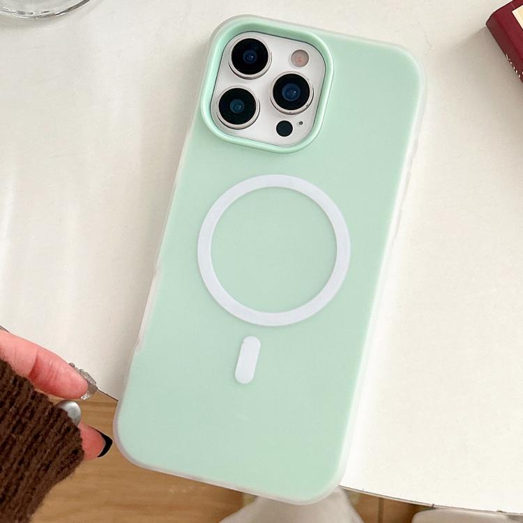 For iPhone 16 Pro Skin Feel MagSafe Magnetic PC Hybrid TPU Phone Case