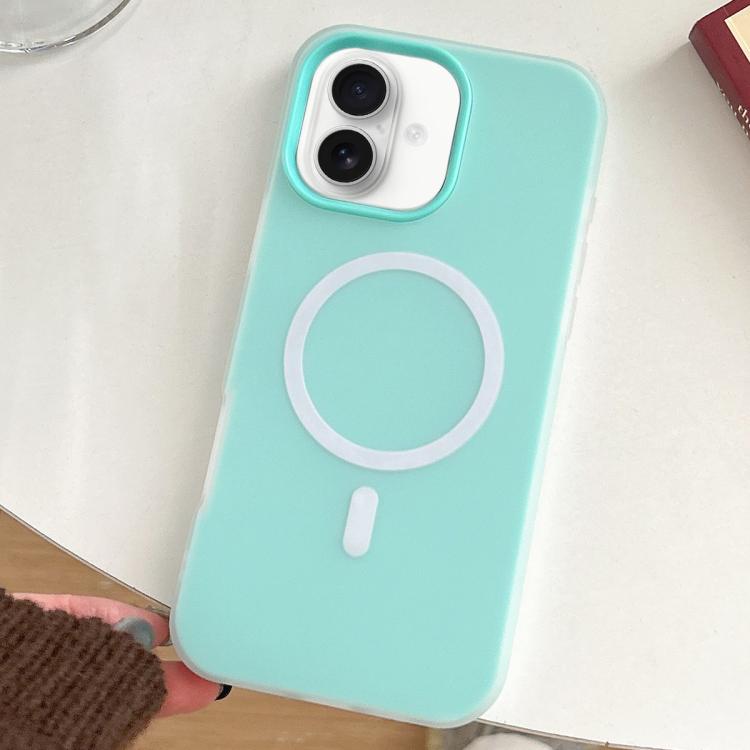 For iPhone 16 Skin Feel MagSafe Magnetic PC Hybrid TPU Phone Case