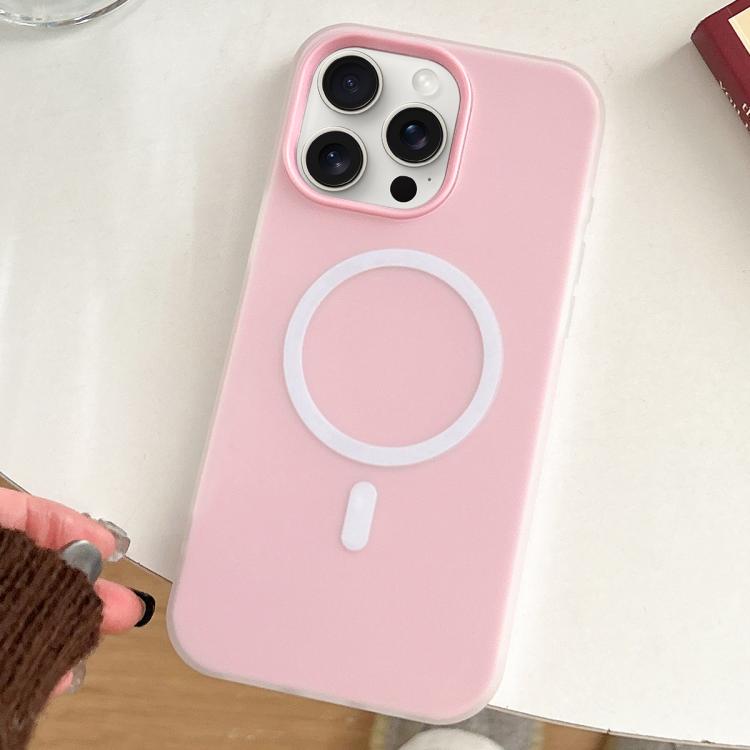 For iPhone 15 Pro Max Skin Feel MagSafe Magnetic PC Hybrid TPU Phone Case