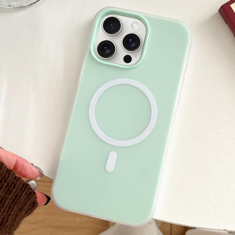 For iPhone 15 Pro Max Skin Feel MagSafe Magnetic PC Hybrid TPU Phone Case