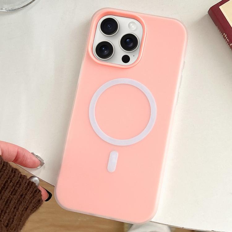 For iPhone 15 Pro Max Skin Feel MagSafe Magnetic PC Hybrid TPU Phone Case