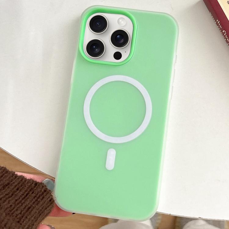 For iPhone 15 Pro Max Skin Feel MagSafe Magnetic PC Hybrid TPU Phone Case