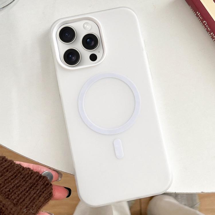 For iPhone 15 Pro Max Skin Feel MagSafe Magnetic PC Hybrid TPU Phone Case