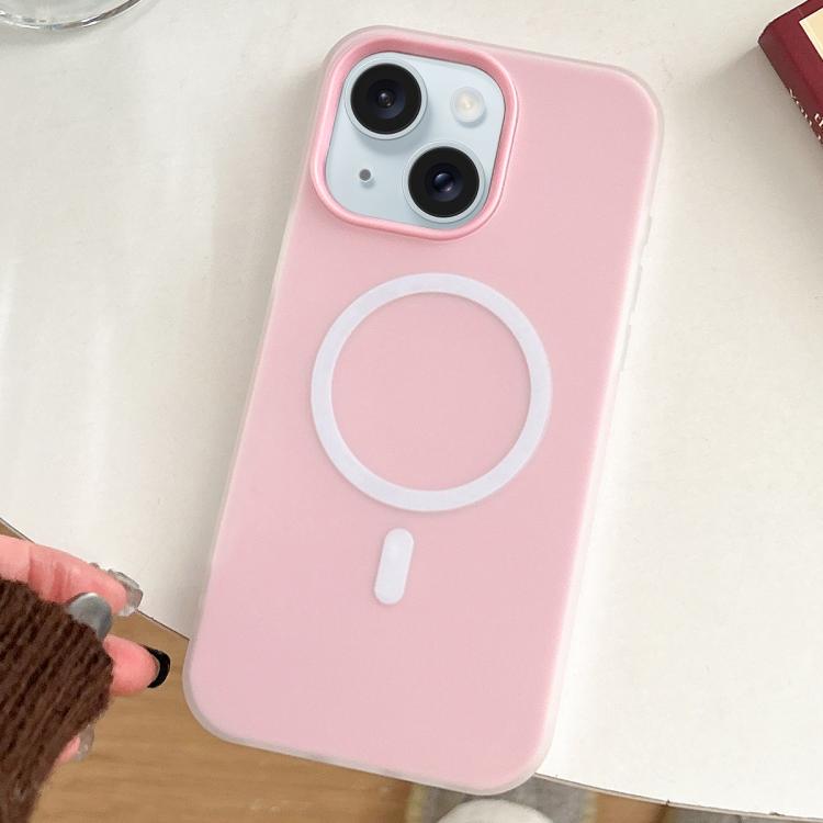 For iPhone 15 Plus Skin Feel MagSafe Magnetic PC Hybrid TPU Phone Case