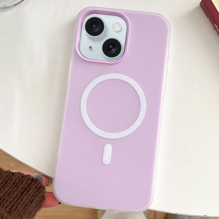 For iPhone 15 Plus Skin Feel MagSafe Magnetic PC Hybrid TPU Phone Case