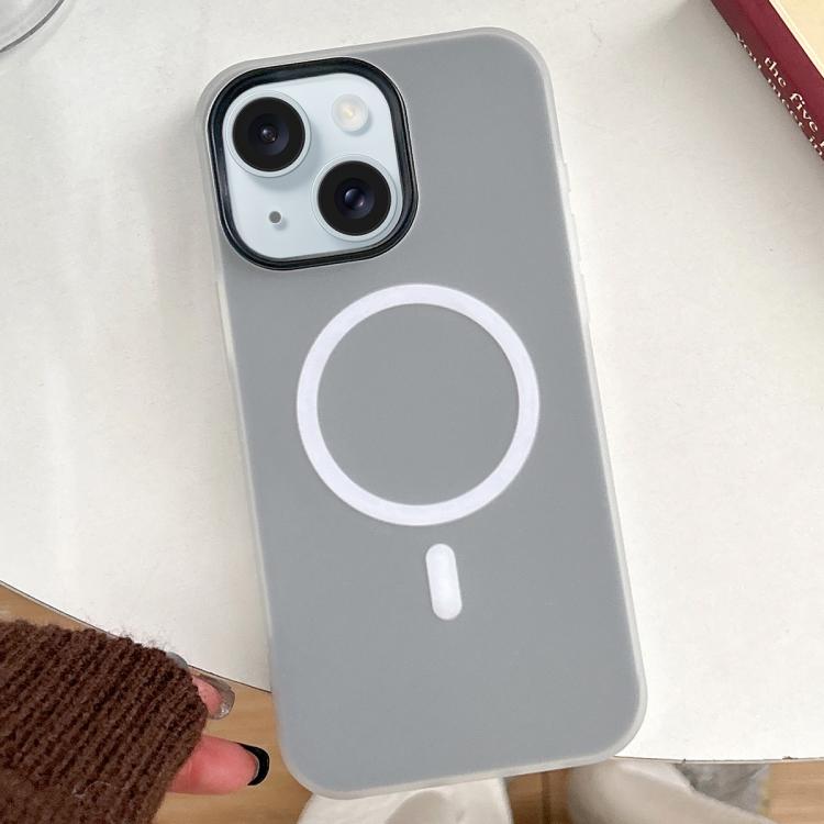For iPhone 15 Plus Skin Feel MagSafe Magnetic PC Hybrid TPU Phone Case