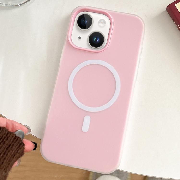 For iPhone 14 Plus Skin Feel MagSafe Magnetic PC Hybrid TPU Phone Case