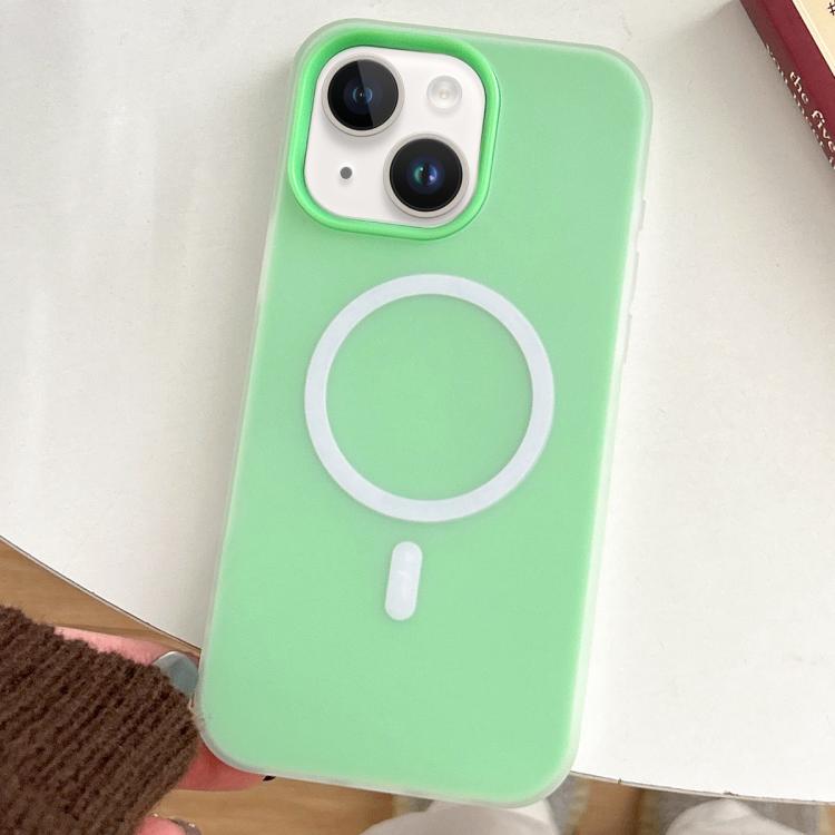 For iPhone 14 Plus Skin Feel MagSafe Magnetic PC Hybrid TPU Phone Case