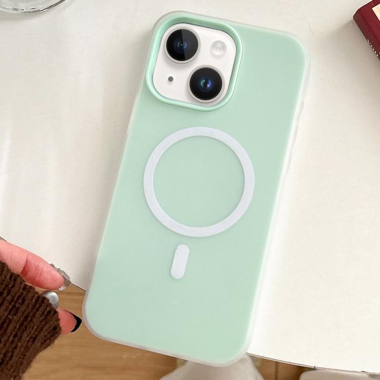 For iPhone 13 Skin Feel MagSafe Magnetic PC Hybrid TPU Phone Case