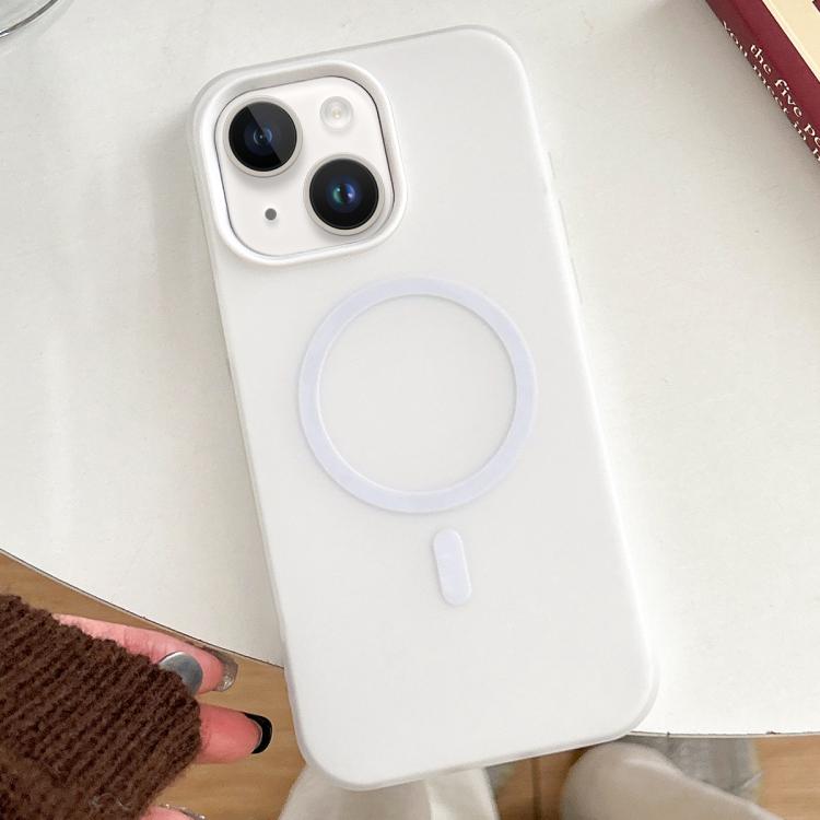 For iPhone 13 Skin Feel MagSafe Magnetic PC Hybrid TPU Phone Case
