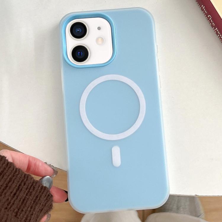 For iPhone 12 Skin Feel MagSafe Magnetic PC Hybrid TPU Phone Case