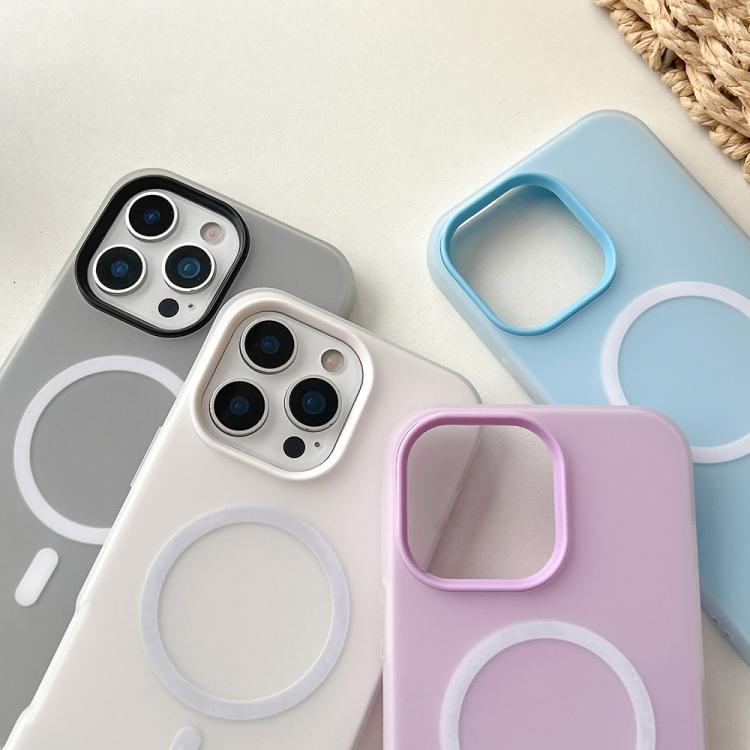 For iPhone 13 Skin Feel MagSafe Magnetic PC Hybrid TPU Phone Case