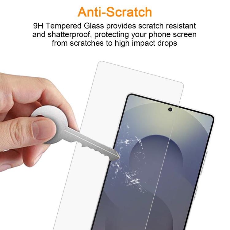 For Samsung Galaxy S25 Ultra 5G 10pcs xDfind 0.18mm 9H 2.5D High Aluminum Tempered Glass Film, Support Fingerprint Unlocking