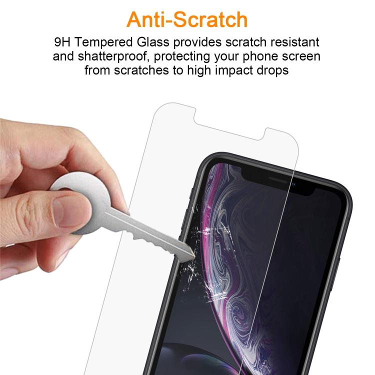 For iPhone 11 Pro / XS / X 10pcs xDfind 0.26mm 9H 2.5D Middle Aluminum Tempered Glass Film