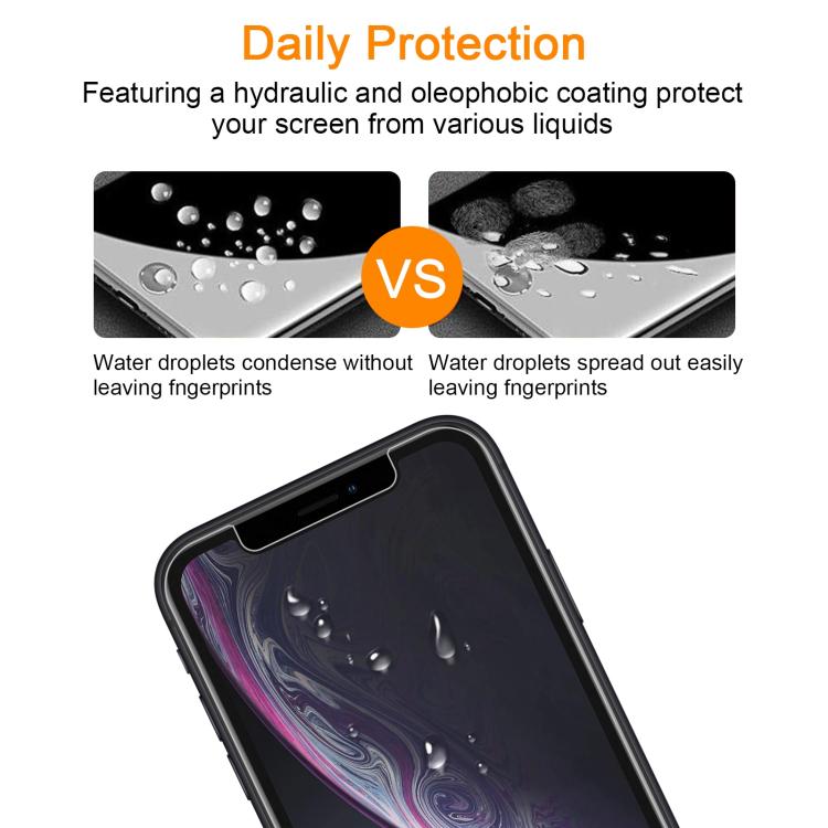 For iPhone 11 Pro / XS / X 10pcs xDfind 0.26mm 9H 2.5D Middle Aluminum Tempered Glass Film