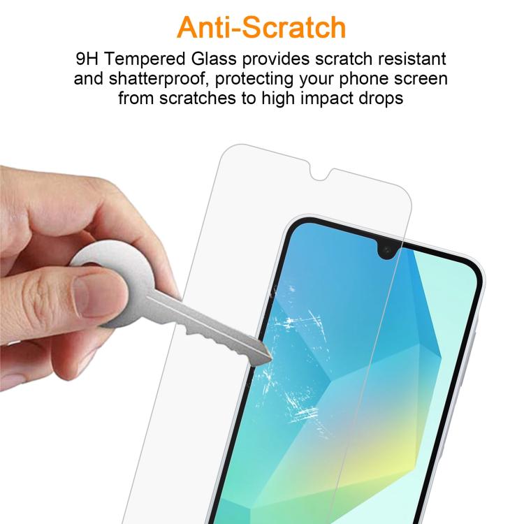 For Samsung Galaxy A16 4G 10pcs xDfind 0.26mm 9H 2.5D Middle Aluminum Tempered Glass Film