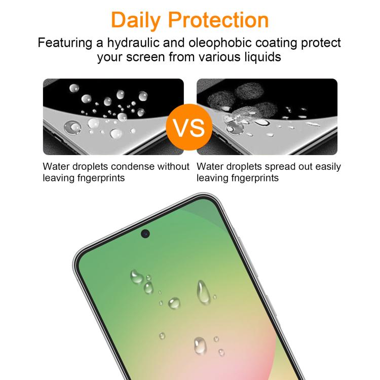 For Samsung Galaxy A56 5G 10pcs xDfind 0.26mm 9H 2.5D Middle Aluminum Tempered Glass Film
