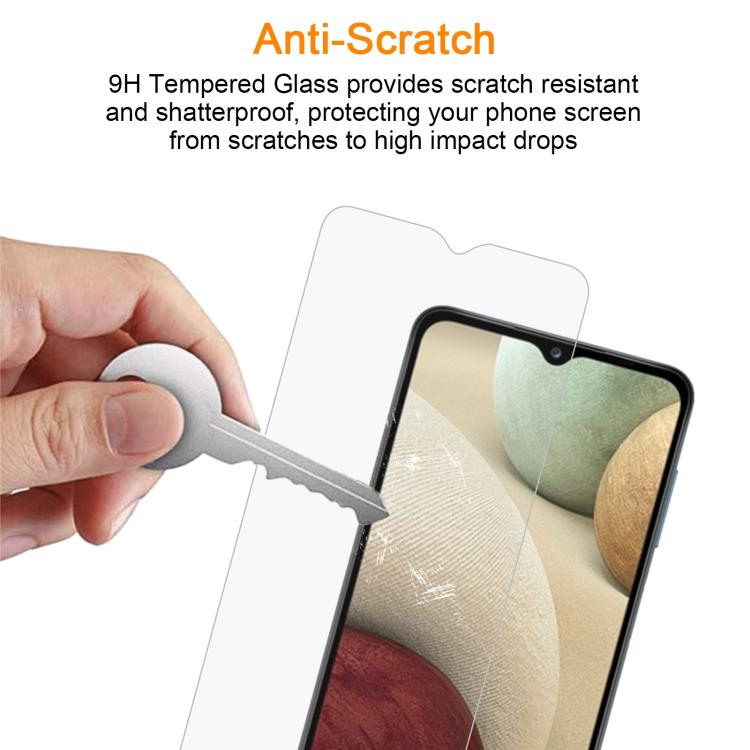 For Samsung Galaxy A13 4G / A13 SM-A137 10pcs xDfind 0.26mm 9H 2.5D Middle Aluminum Tempered Glass Film