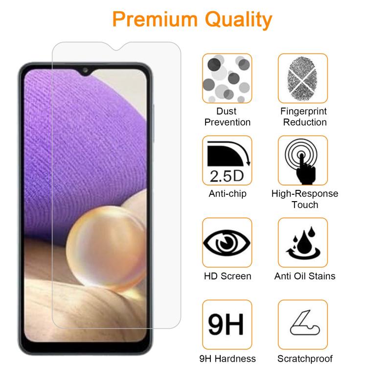 For Samsung Galaxy A33 5G 10pcs xDfind 0.26mm 9H 2.5D Middle Aluminum Tempered Glass Film