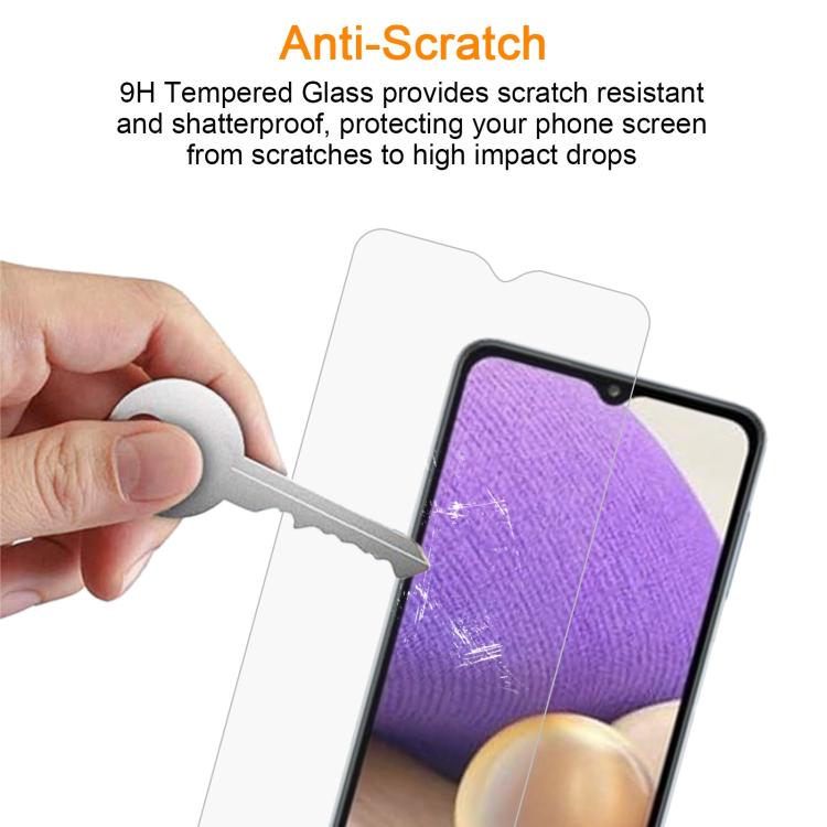 For Samsung Galaxy A33 5G 10pcs xDfind 0.26mm 9H 2.5D Middle Aluminum Tempered Glass Film
