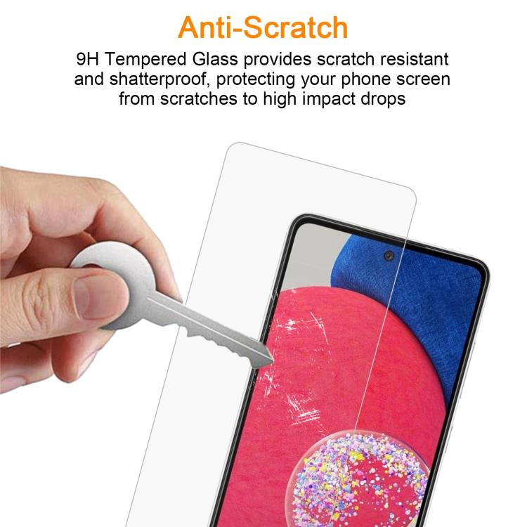 For Samsung Galaxy A52s 5G / A23s 10pcs xDfind 0.26mm 9H 2.5D Middle Aluminum Tempered Glass Film