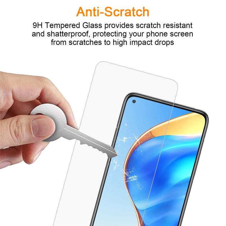 For Xiaomi Mi 10T 5G / 10T Pro 5G 10pcs xDfind 0.26mm 9H 2.5D Middle Aluminum Tempered Glass Film