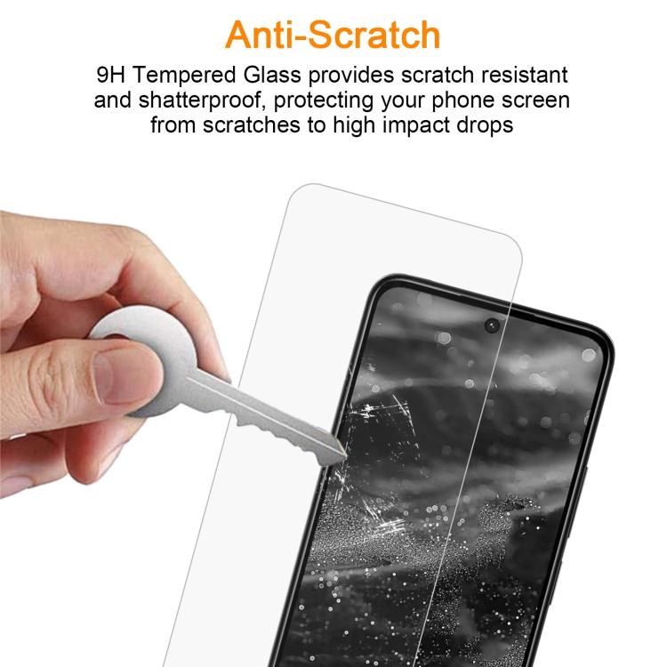 For Redmi 13 5G / 4G / Note 13R 10pcs xDfind 0.26mm 9H 2.5D Middle Aluminum Tempered Glass Film
