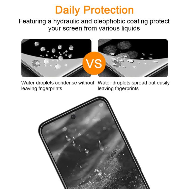 For Redmi 13 5G / 4G / Note 13R 10pcs xDfind 0.26mm 9H 2.5D Middle Aluminum Tempered Glass Film