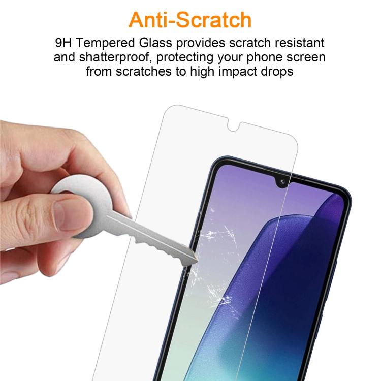 For Redmi 14C 5G 10pcs xDfind 0.26mm 9H 2.5D Middle Aluminum Tempered Glass Film