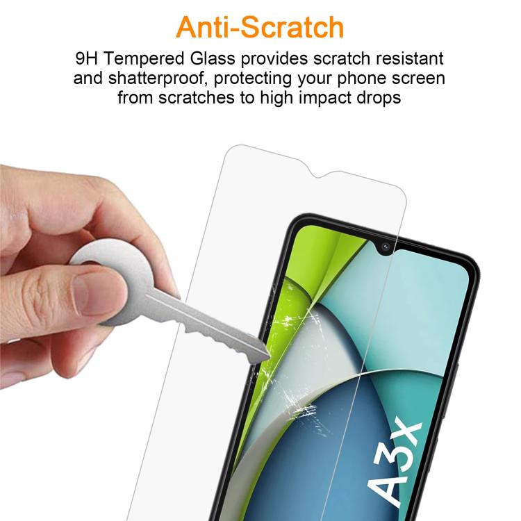 For Redmi A3x 10pcs xDfind 0.26mm 9H 2.5D Middle Aluminum Tempered Glass Film