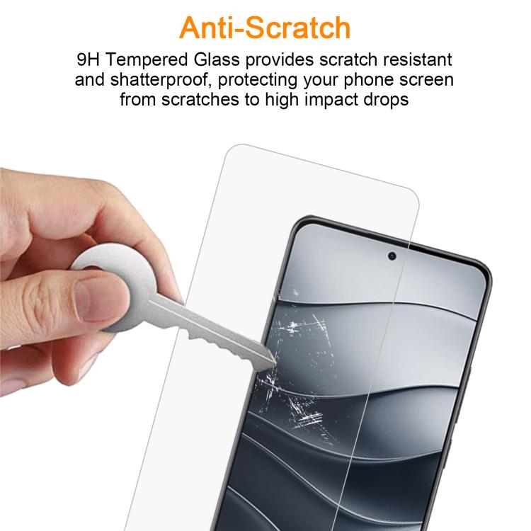 For Redmi Note 14 5G 10pcs xDfind 0.26mm 9H 2.5D Middle Aluminum Tempered Glass Film