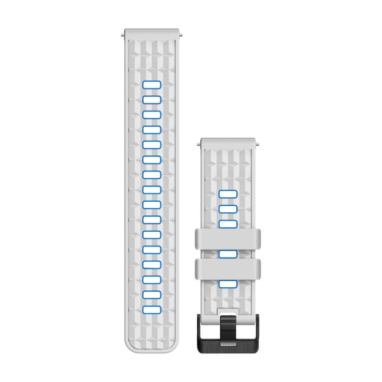 22mm Angular Two Color Silicone Watch Band