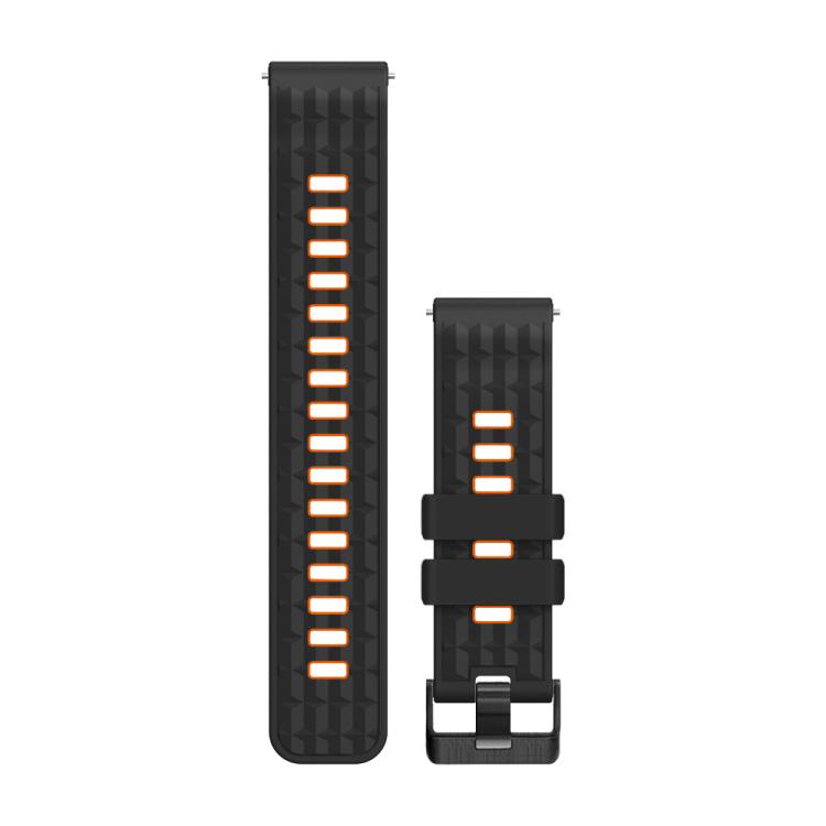 22mm Angular Two Color Silicone Watch Band