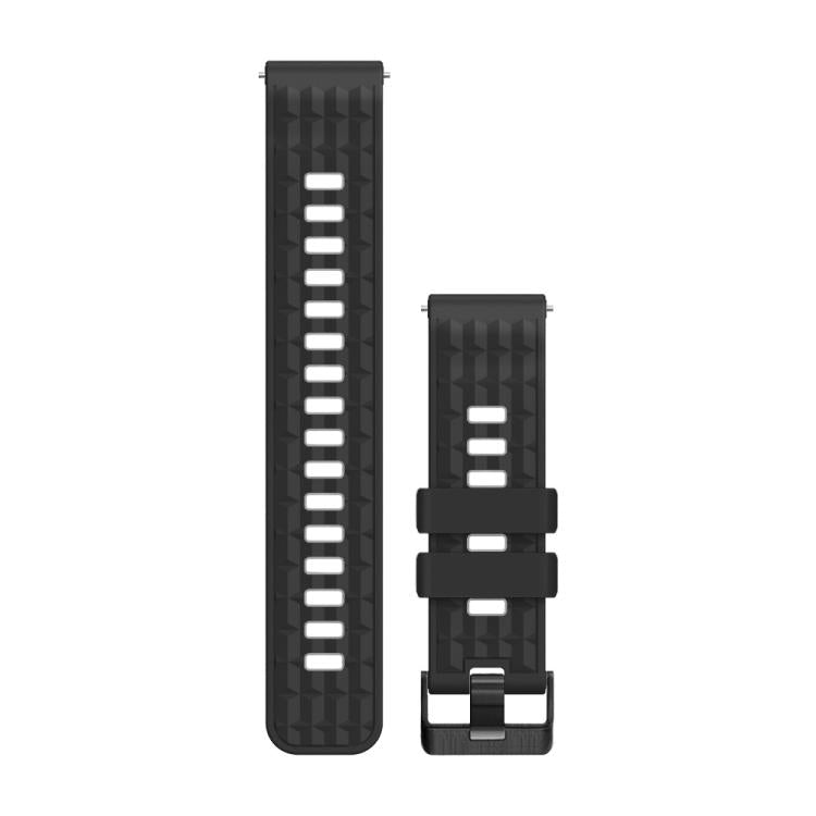 22mm Angular Two Color Silicone Watch Band