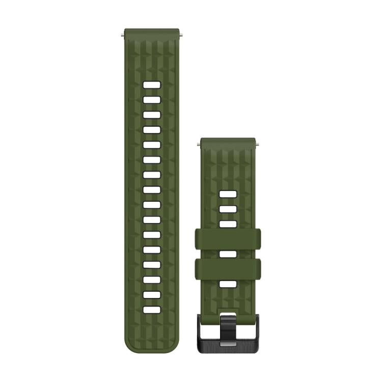 22mm Angular Two Color Silicone Watch Band