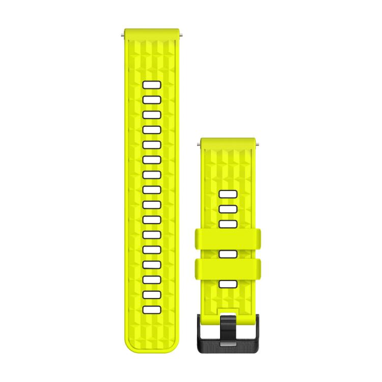 22mm Angular Two Color Silicone Watch Band