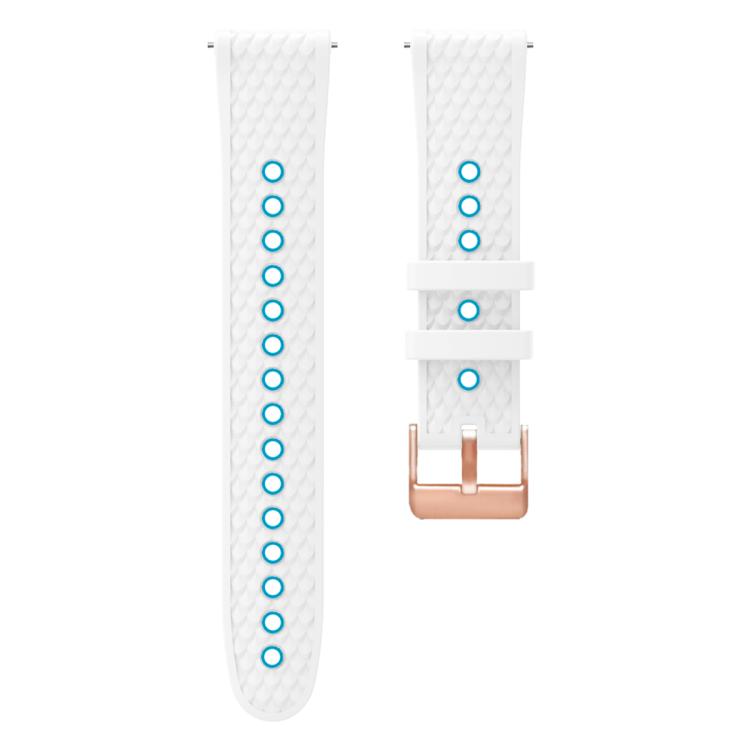 20mm Fish Scale Texture Two Color Silicone Watch Band