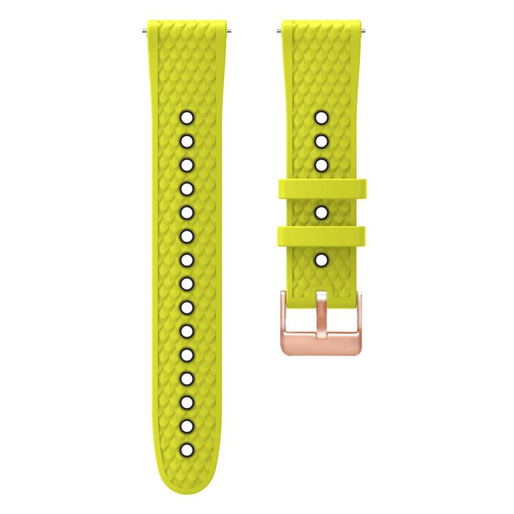 20mm Fish Scale Texture Two Color Silicone Watch Band